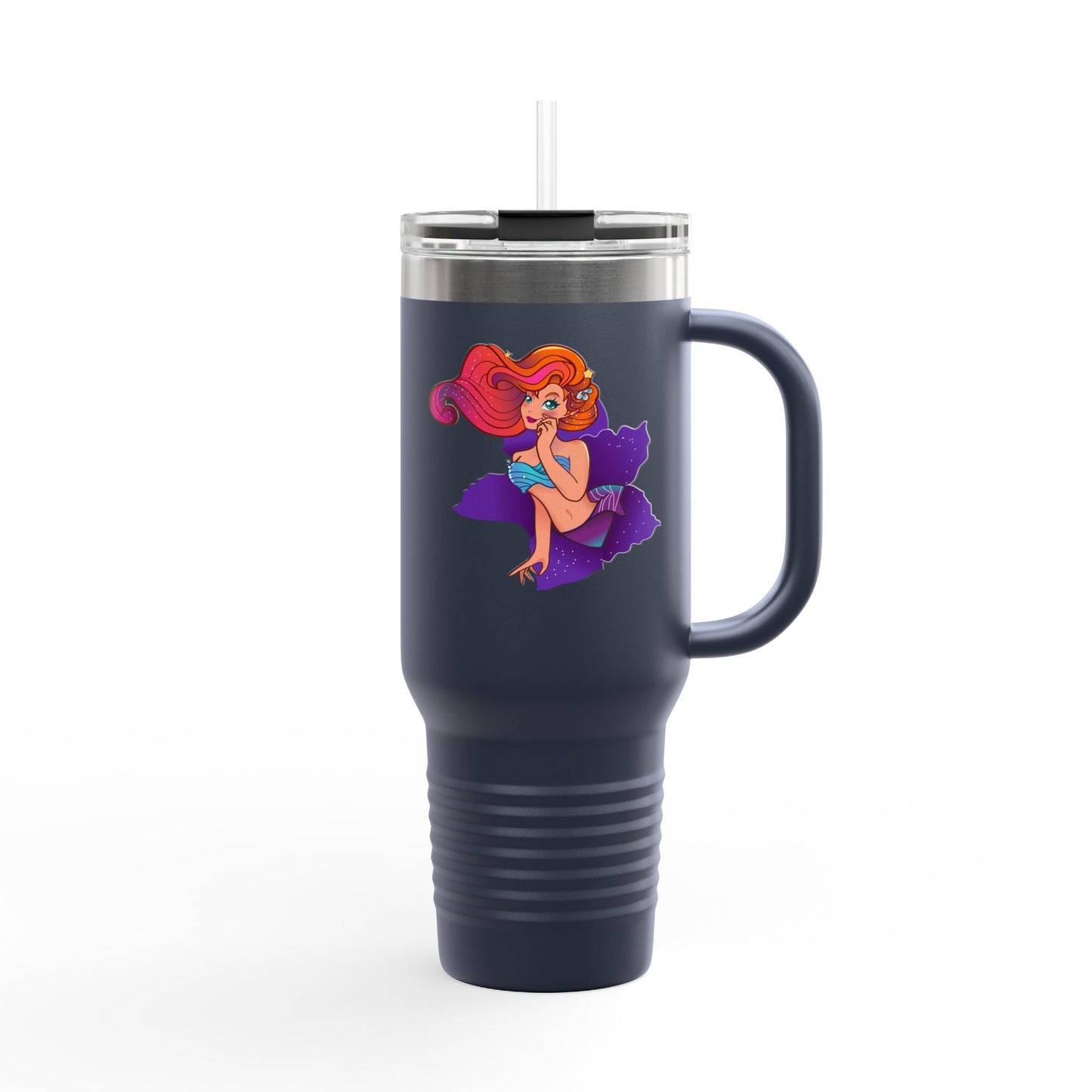 Colorful Insulated Travel Mug with Playful Design | 40oz