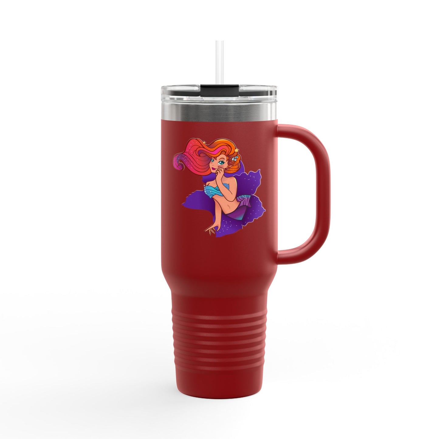 Colorful Insulated Travel Mug with Playful Design | 40oz
