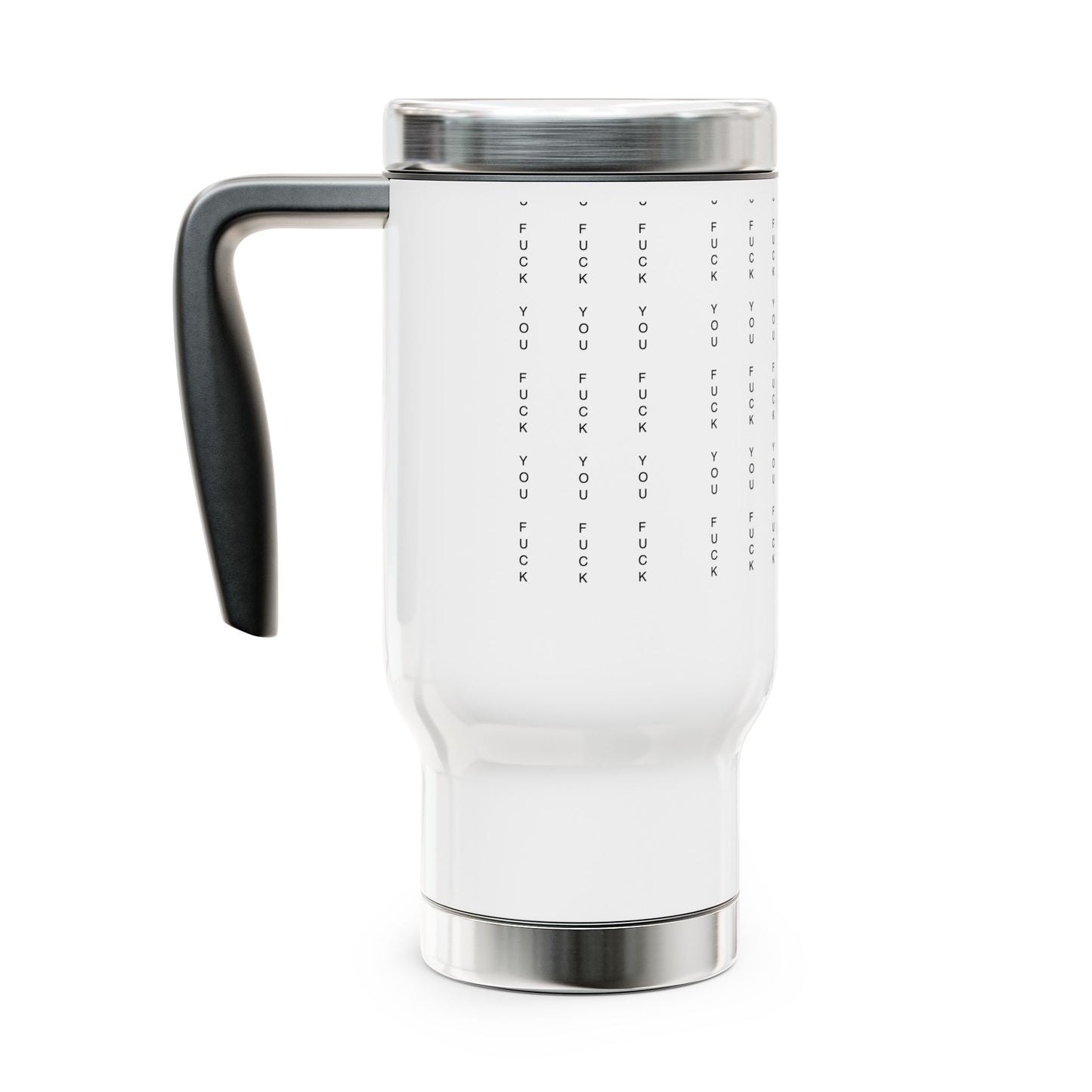Sassy Stainless Steel Travel Mug - 14oz with Handle, Perfect for Coffee Lovers