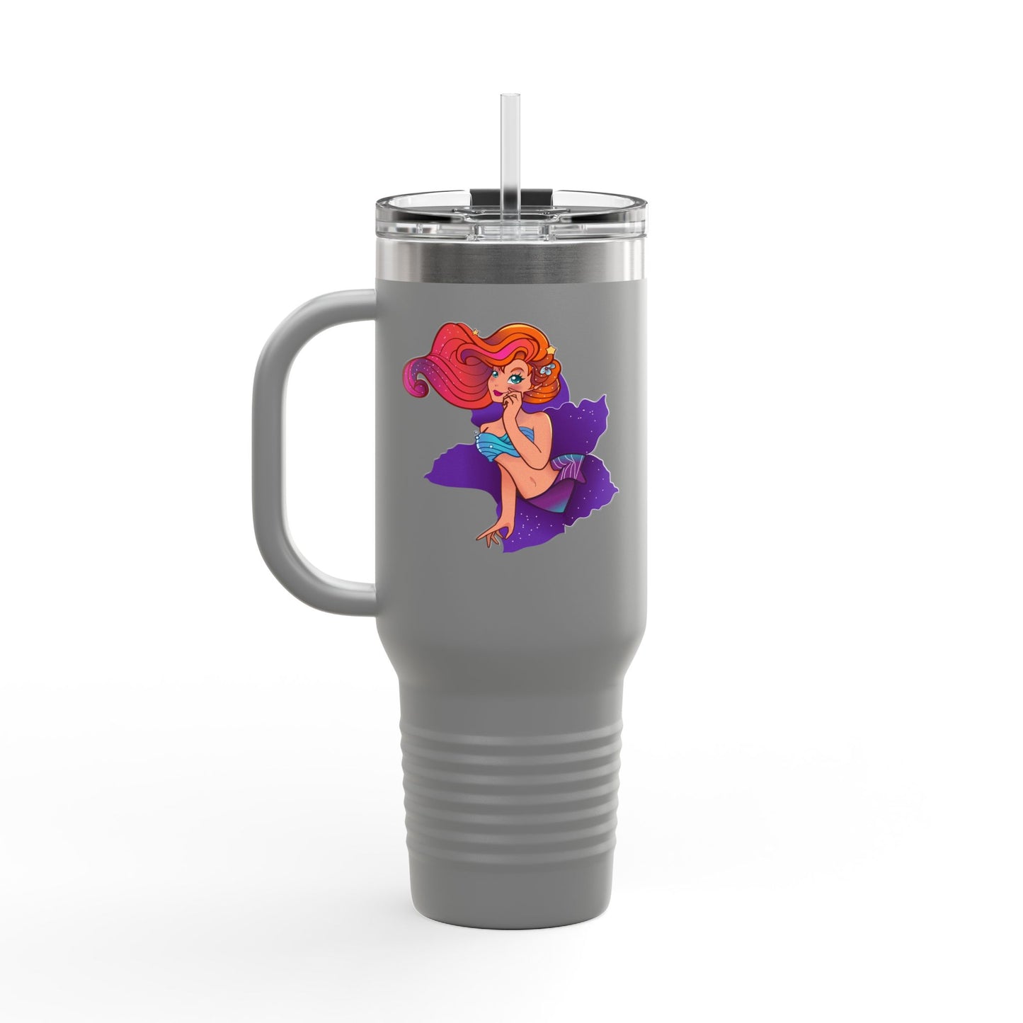 Colorful Insulated Travel Mug with Playful Design | 40oz