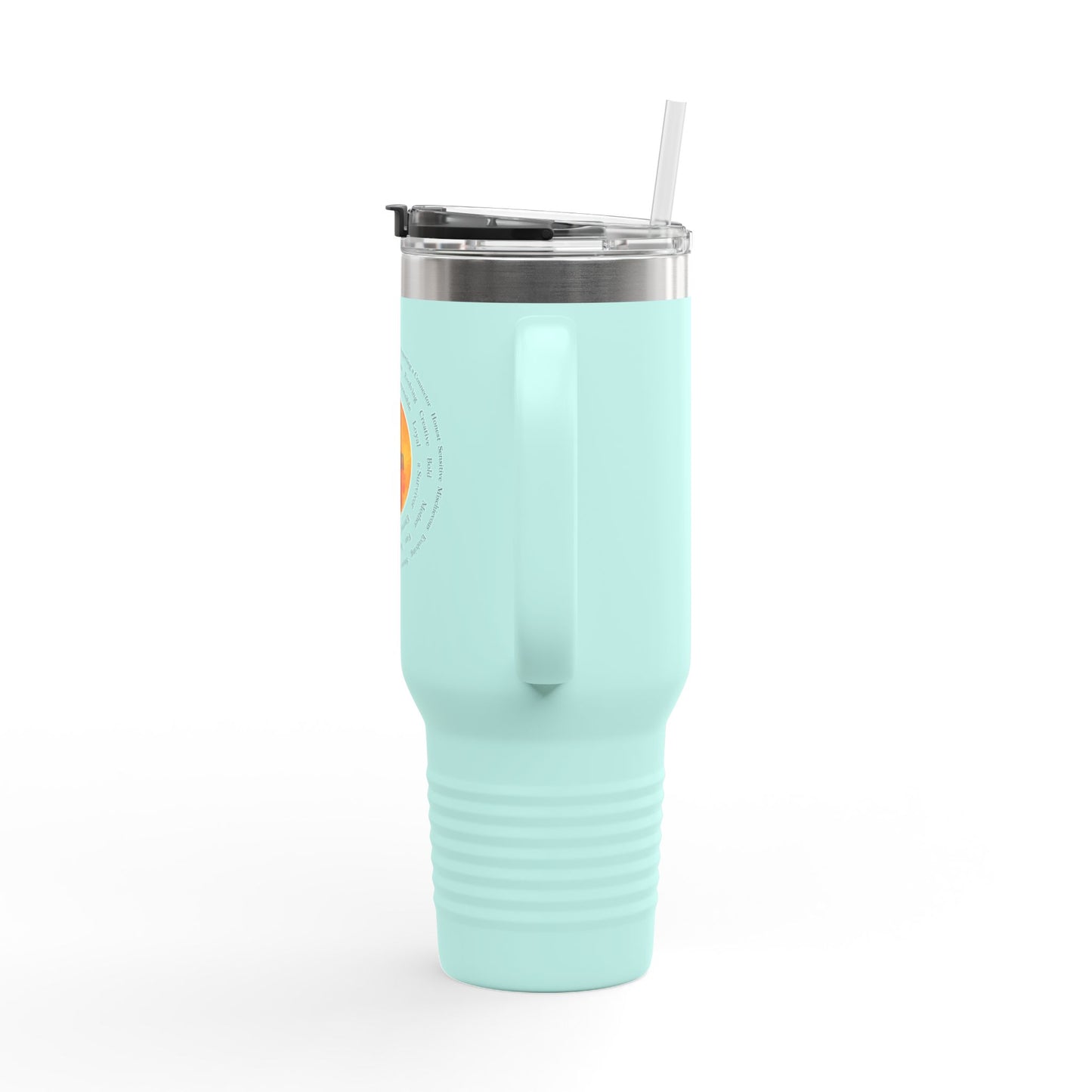 Inspirational Insulated Travel Mug - 40oz with Motivational 'I Am' Design