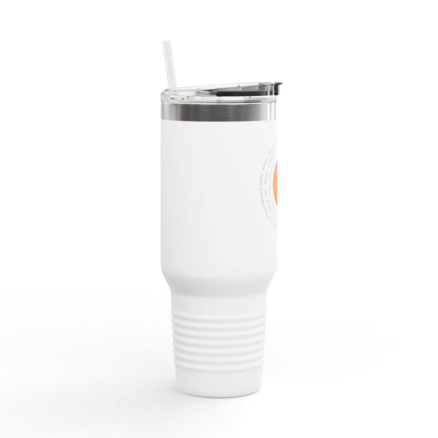 Inspirational Insulated Travel Mug - 40oz with Motivational 'I Am' Design