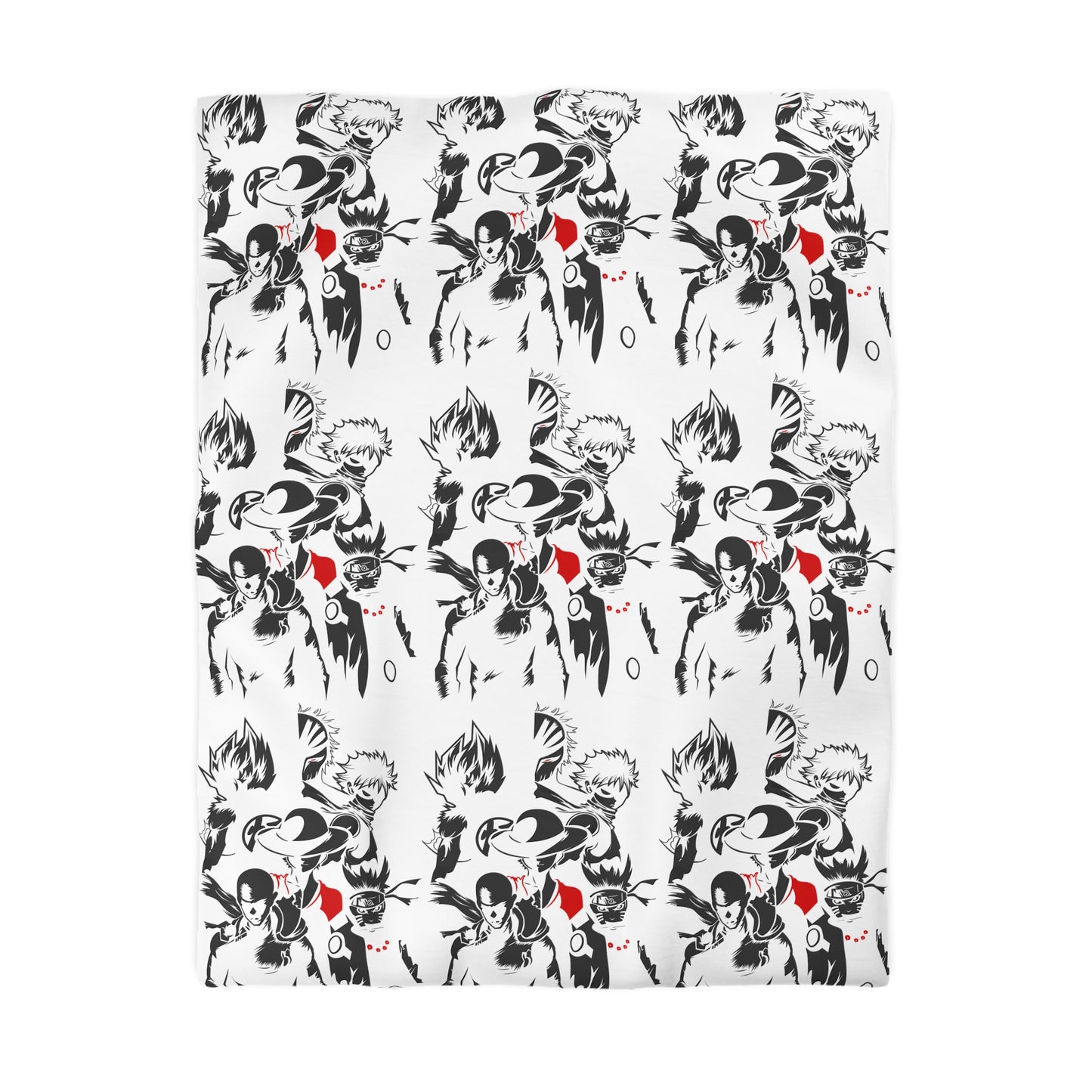 Anime-Inspired Microfiber Duvet Cover - Bold Adventure Print for Bedroom Decor