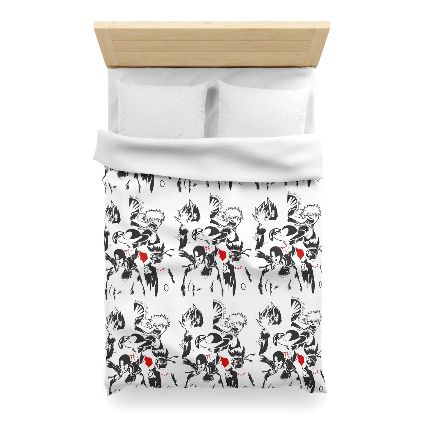 Anime-Inspired Microfiber Duvet Cover - Bold Adventure Print for Bedroom Decor