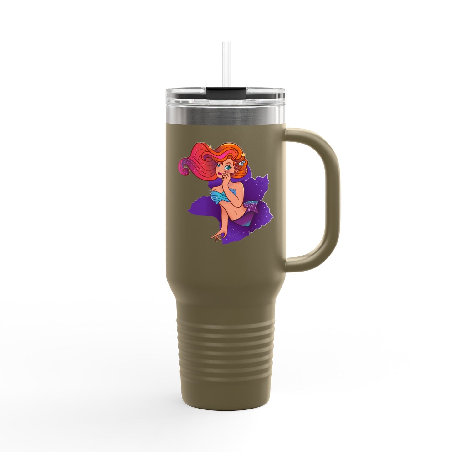 Colorful Insulated Travel Mug with Playful Design | 40oz