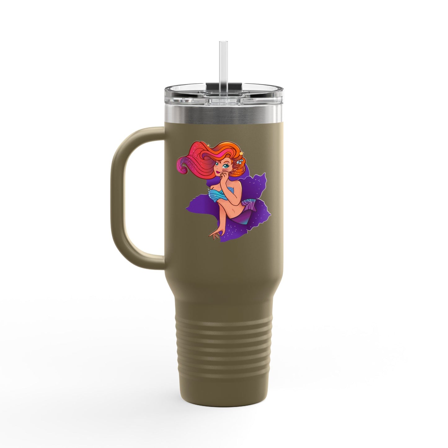 Colorful Insulated Travel Mug with Playful Design | 40oz