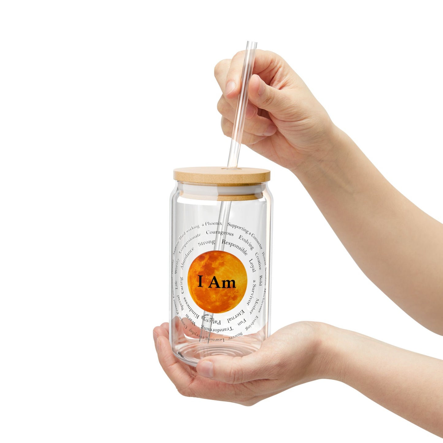 I'M Sipper Glass - 16oz Eco-Friendly Drinkware