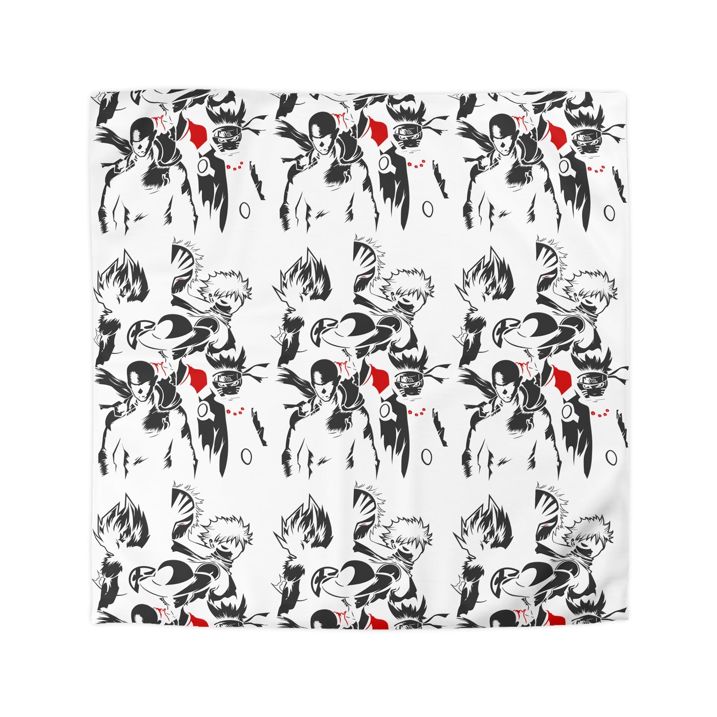 Anime-Inspired Microfiber Duvet Cover - Bold Adventure Print for Bedroom Decor
