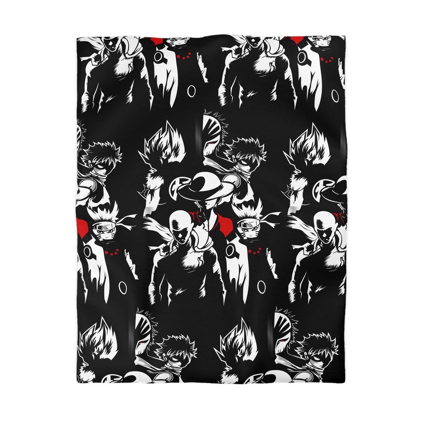 Anime-Inspired Microfiber Duvet Cover - Bold Design for Cozy Bedrooms