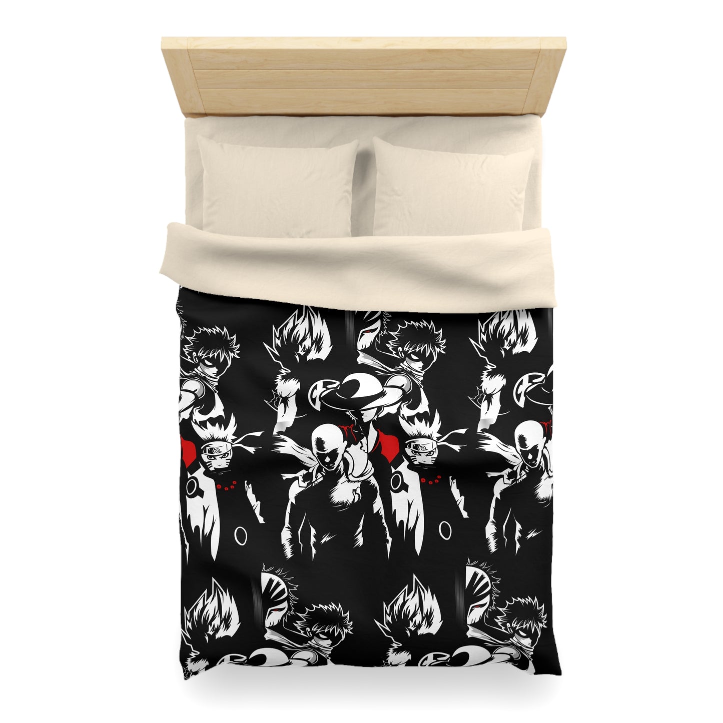 Anime-Inspired Microfiber Duvet Cover - Bold Design for Cozy Bedrooms
