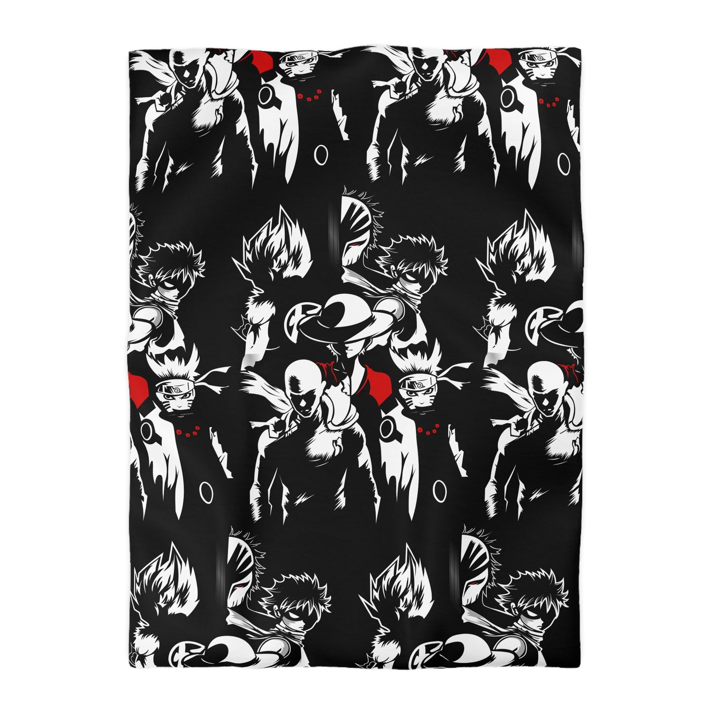 Anime-Inspired Microfiber Duvet Cover - Bold Design for Cozy Bedrooms