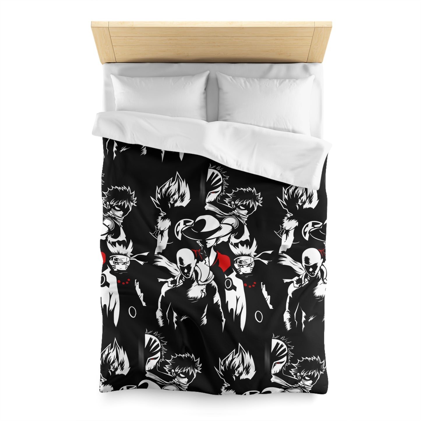 Anime-Inspired Microfiber Duvet Cover - Bold Design for Cozy Bedrooms