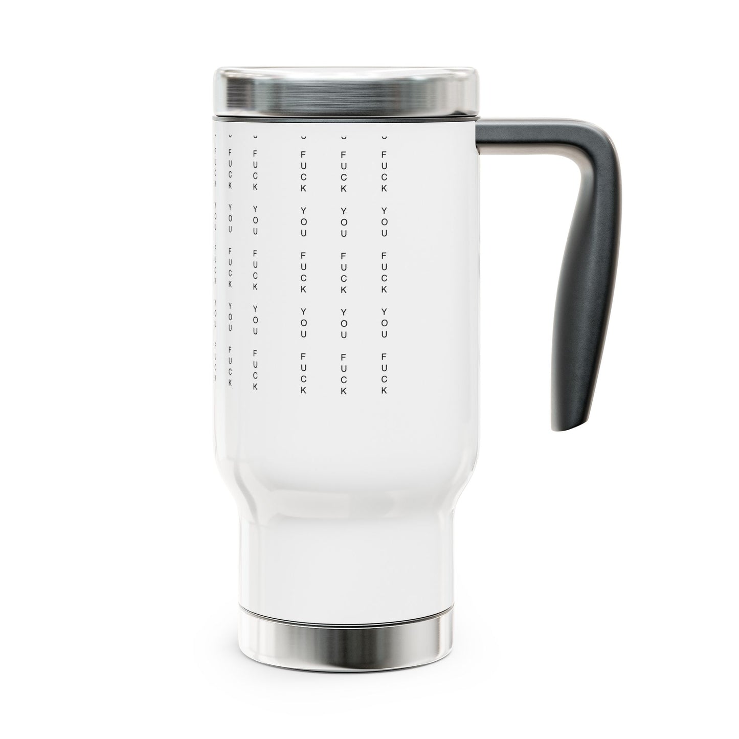 Sassy Stainless Steel Travel Mug - 14oz with Handle, Perfect for Coffee Lovers