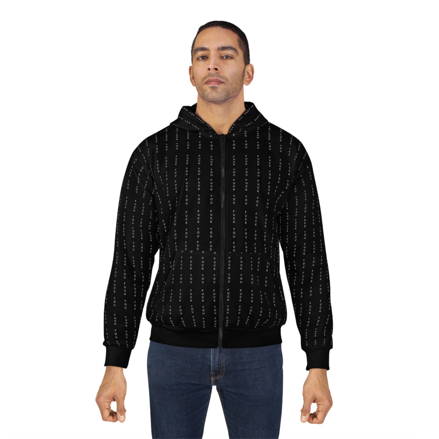 Stylish Unisex Zip Hoodie, Cozy Black Hoodie, Perfect for Casual Wear, Gift for Him & Her, Trendy Streetwear, Layering Essential