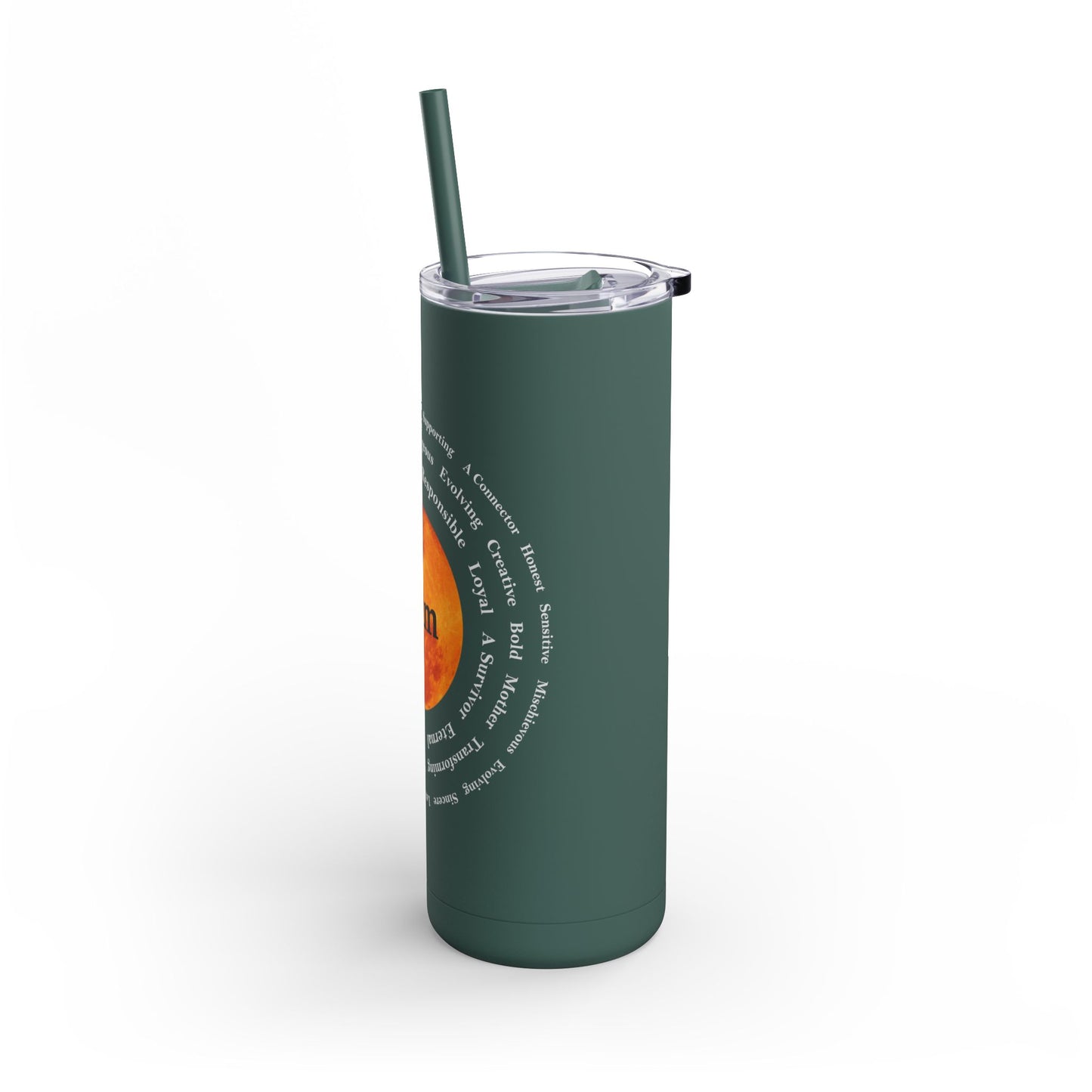 I Am Strong 20oz Skinny Matte Tumbler - Motivational Drinkware for Empowerment and Self-Care