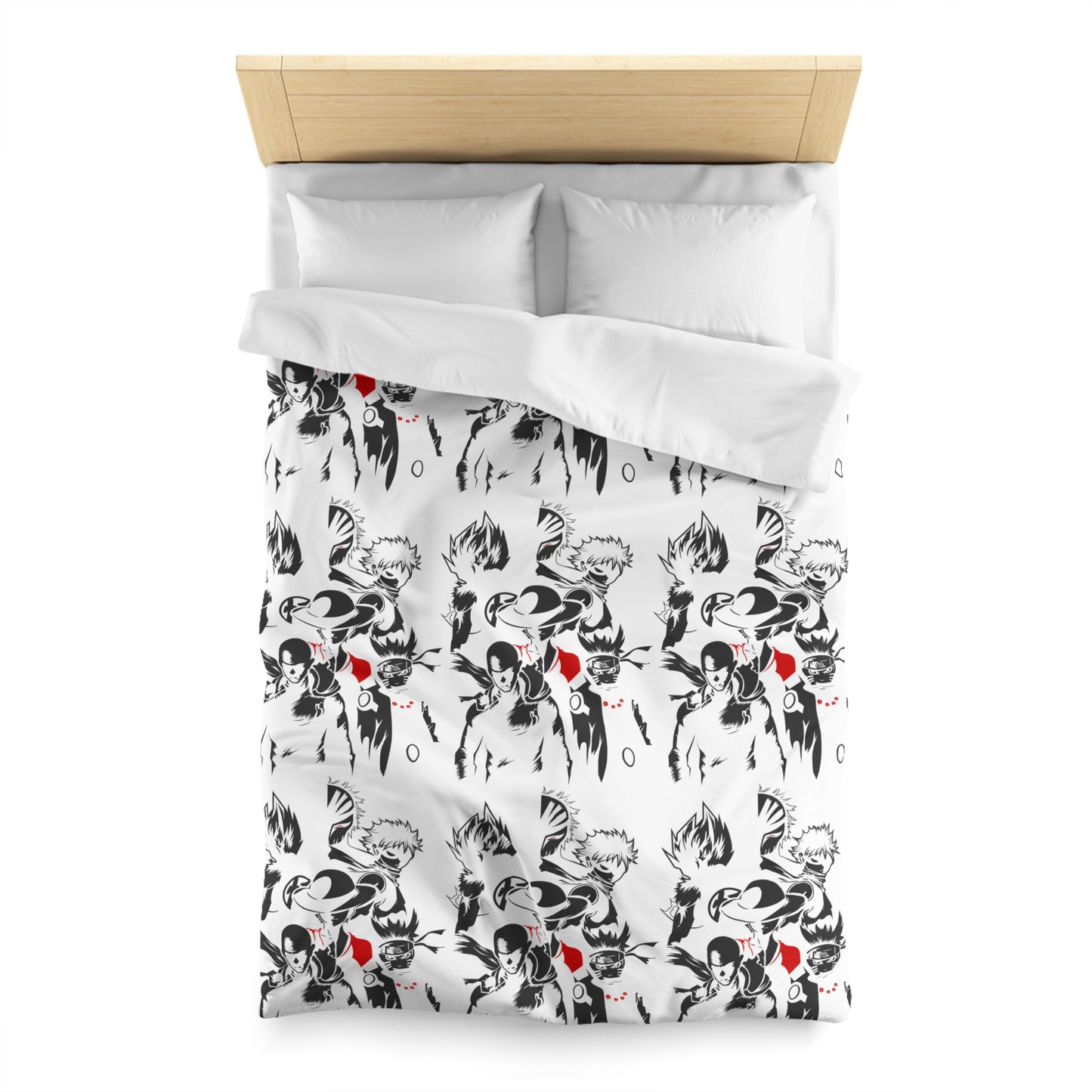 Anime-Inspired Microfiber Duvet Cover - Bold Adventure Print for Bedroom Decor