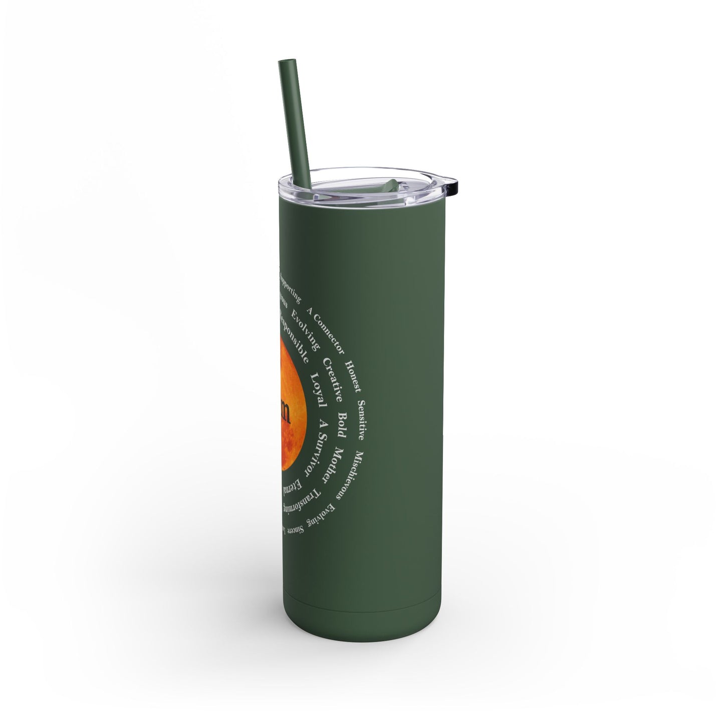 I Am Strong 20oz Skinny Matte Tumbler - Motivational Drinkware for Empowerment and Self-Care