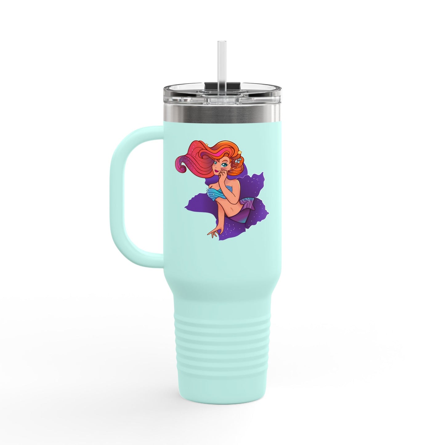 Colorful Insulated Travel Mug with Playful Design | 40oz
