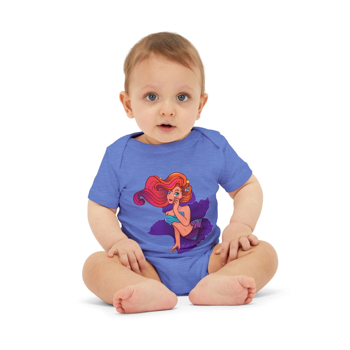 Cute Mermaid Infant Jersey One Piece - Adorable Baby Bodysuit for Little Ones