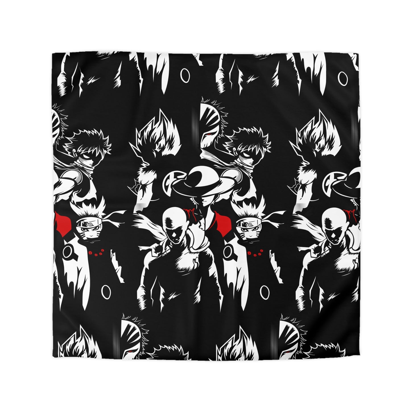 Anime-Inspired Microfiber Duvet Cover - Bold Design for Cozy Bedrooms