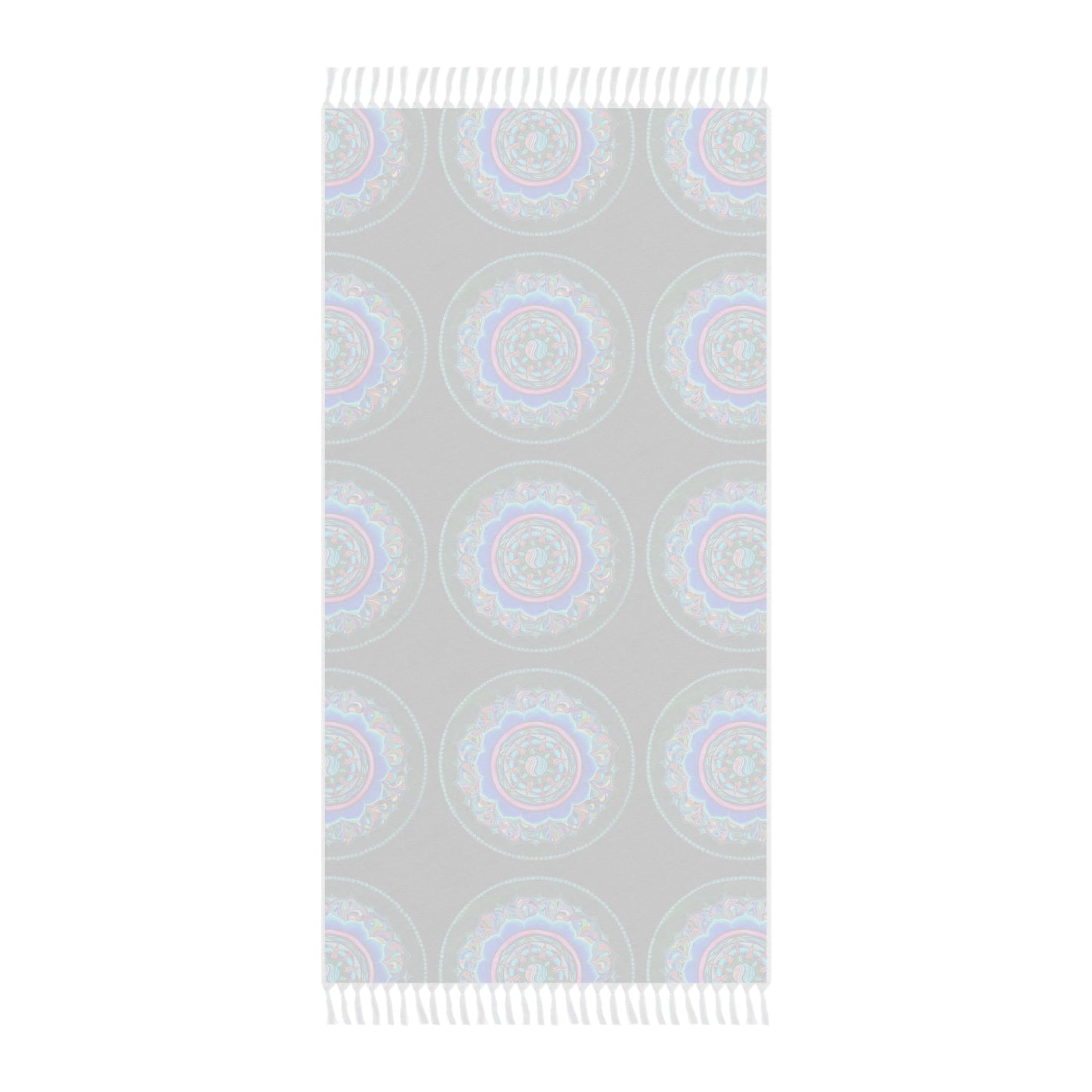 Copy of Boho Beach Towel with Vibrant Lotus Floral Design