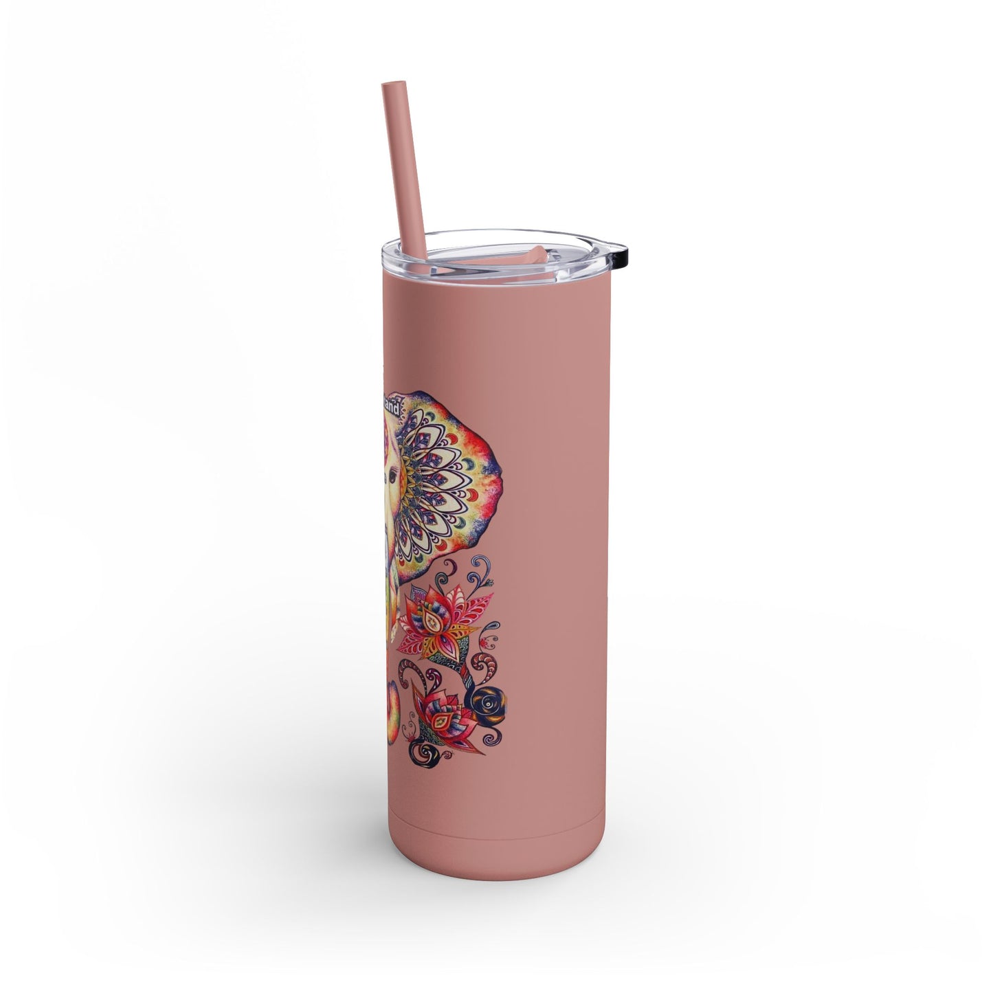 Matte Tumbler, Mandala Design, Peaceful Vibe