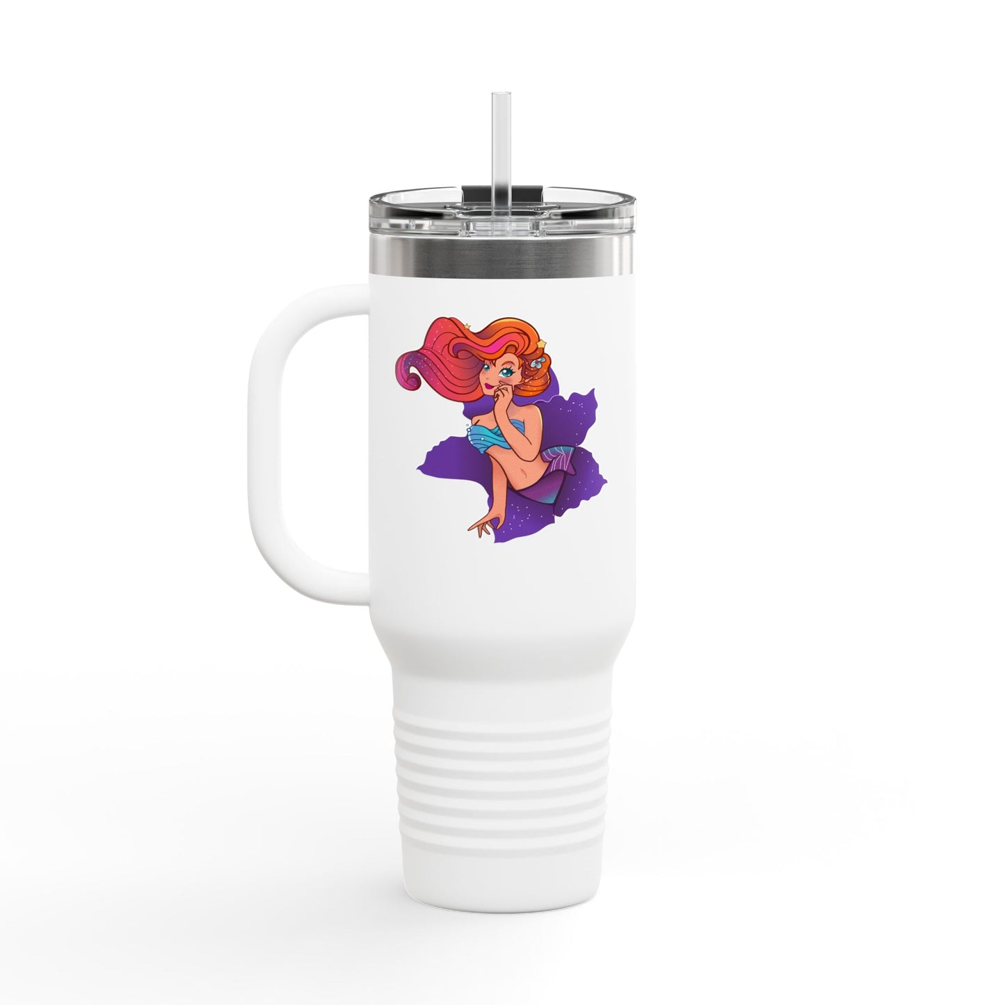 Colorful Insulated Travel Mug with Playful Design | 40oz