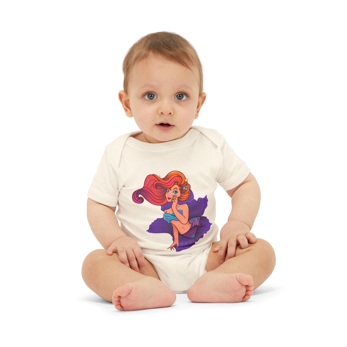 Cute Mermaid Infant Jersey One Piece - Adorable Baby Bodysuit for Little Ones
