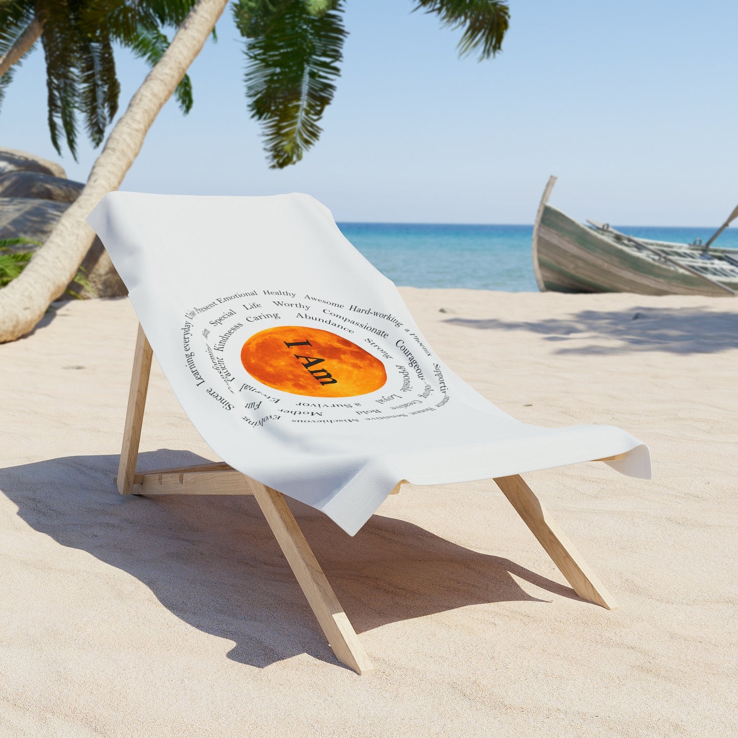 I'M AFFIRMATION-Vibrant Mandala Beach Towel - Perfect for Summer Relaxation