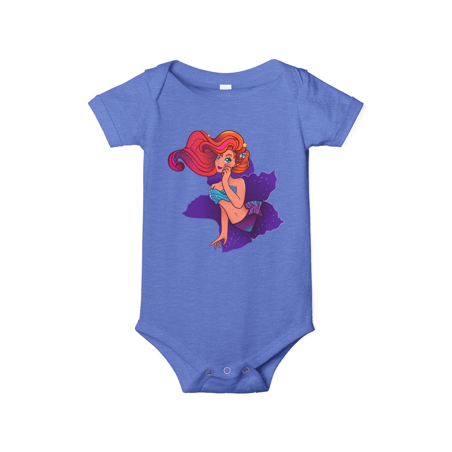 Cute Mermaid Infant Jersey One Piece - Adorable Baby Bodysuit for Little Ones