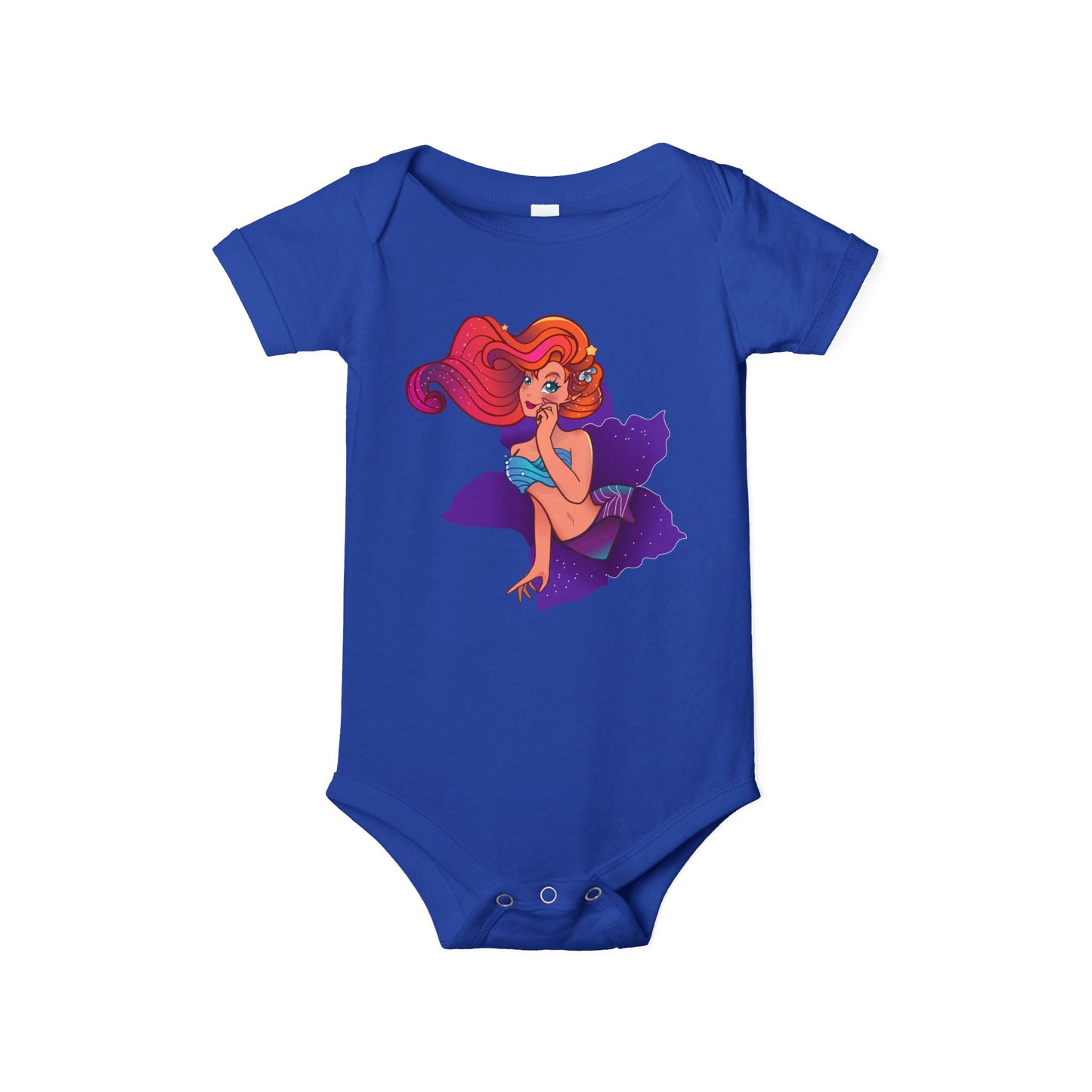 Cute Mermaid Infant Jersey One Piece - Adorable Baby Bodysuit for Little Ones