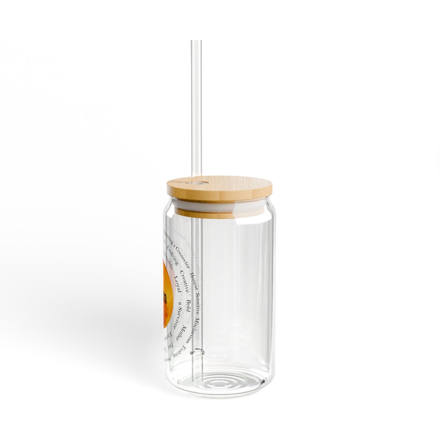Inspirational I Am Sipper Glass - 16oz - Motivational Drinkware for Mindfulness & Positivity