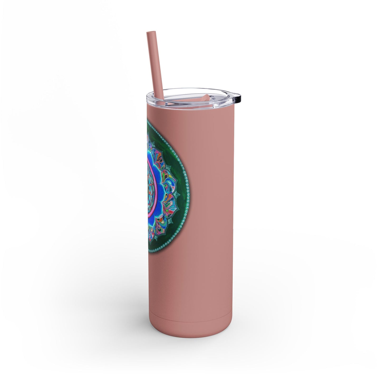 Colorful Mandala Design 20oz Skinny Tumbler - Perfect for Travel & Gifting