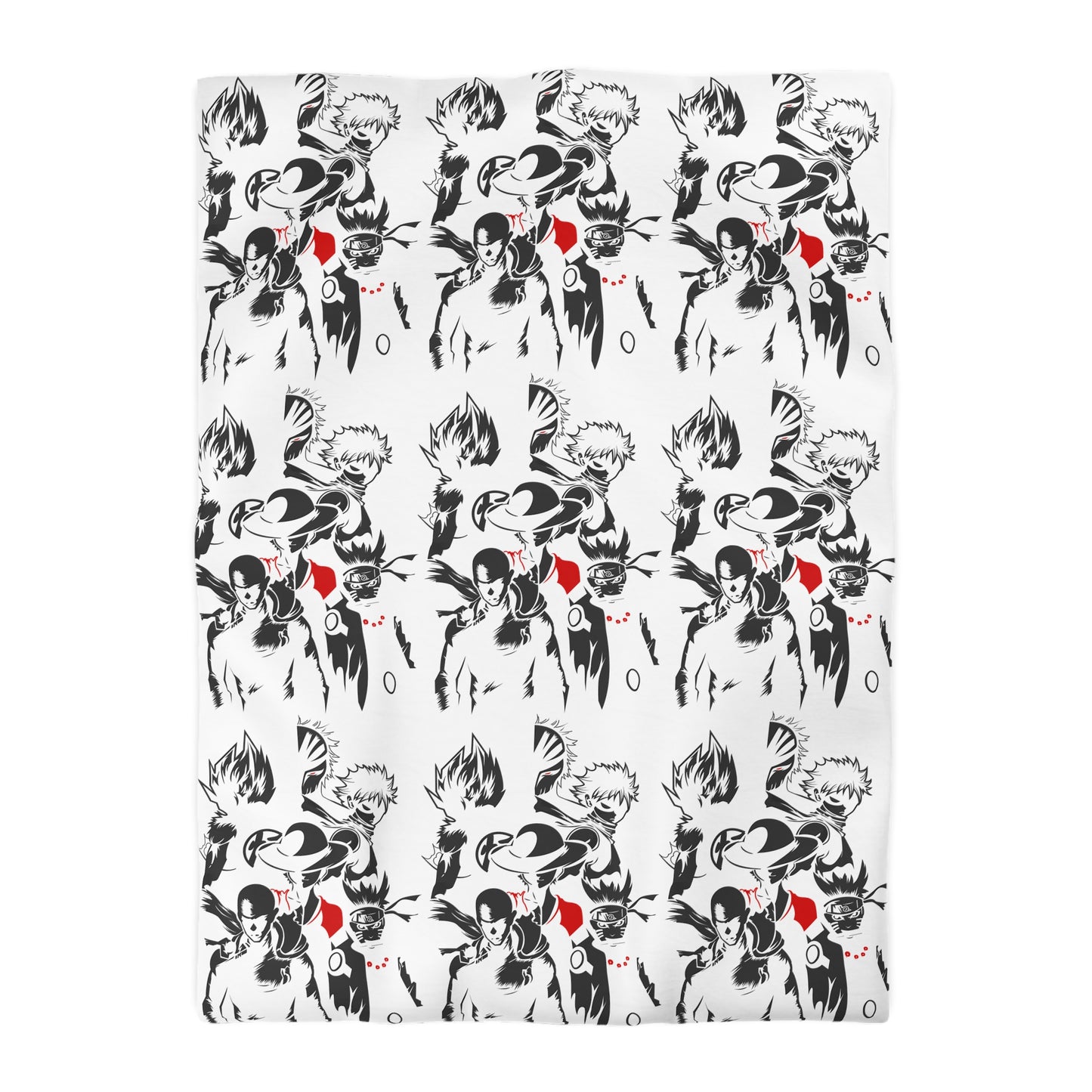 Anime-Inspired Microfiber Duvet Cover - Bold Adventure Print for Bedroom Decor