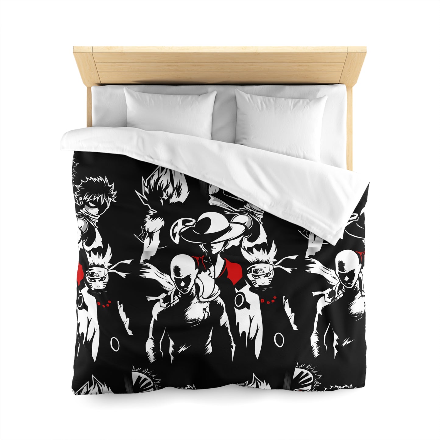 Anime-Inspired Microfiber Duvet Cover - Bold Design for Cozy Bedrooms