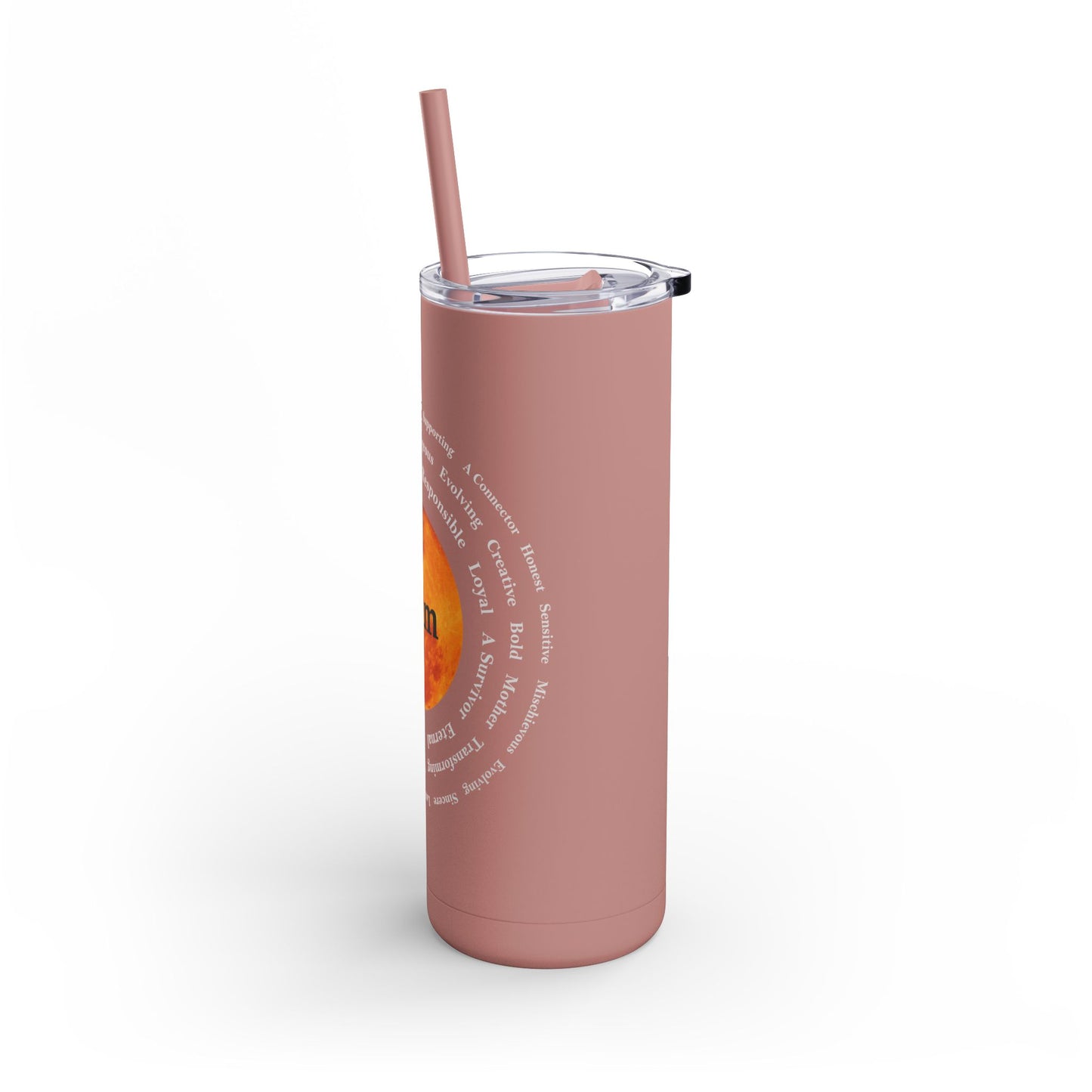 I Am Strong 20oz Skinny Matte Tumbler - Motivational Drinkware for Empowerment and Self-Care