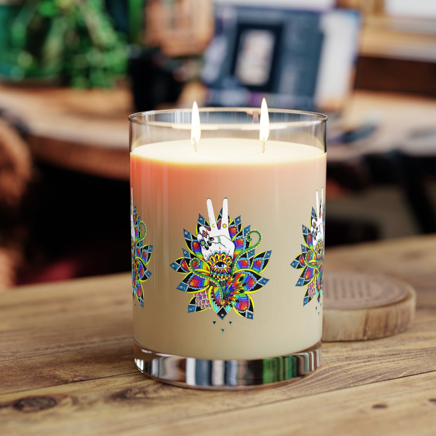 Bohemian Peace Scented Candle - Full Glass, 11oz
