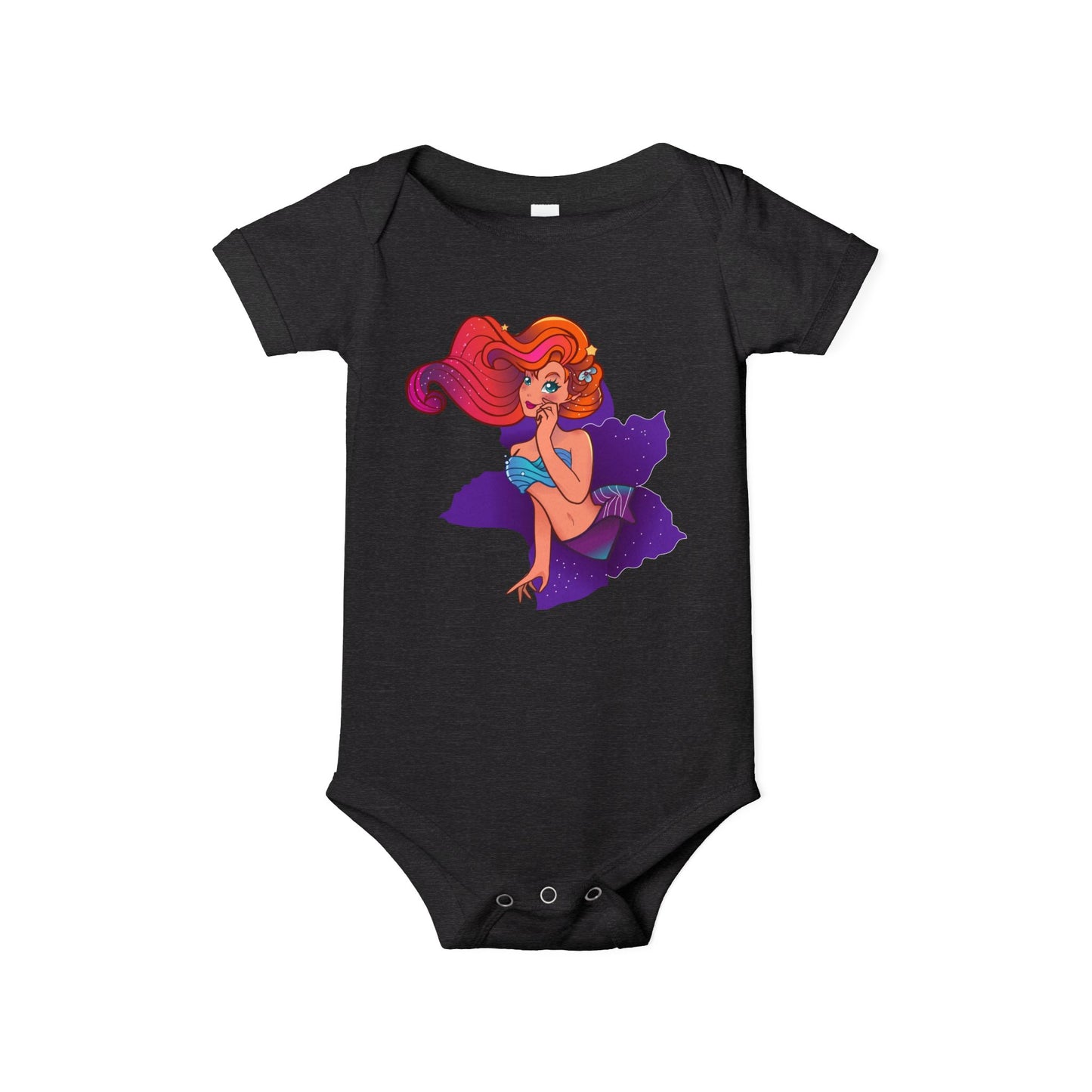 Cute Mermaid Infant Jersey One Piece - Adorable Baby Bodysuit for Little Ones