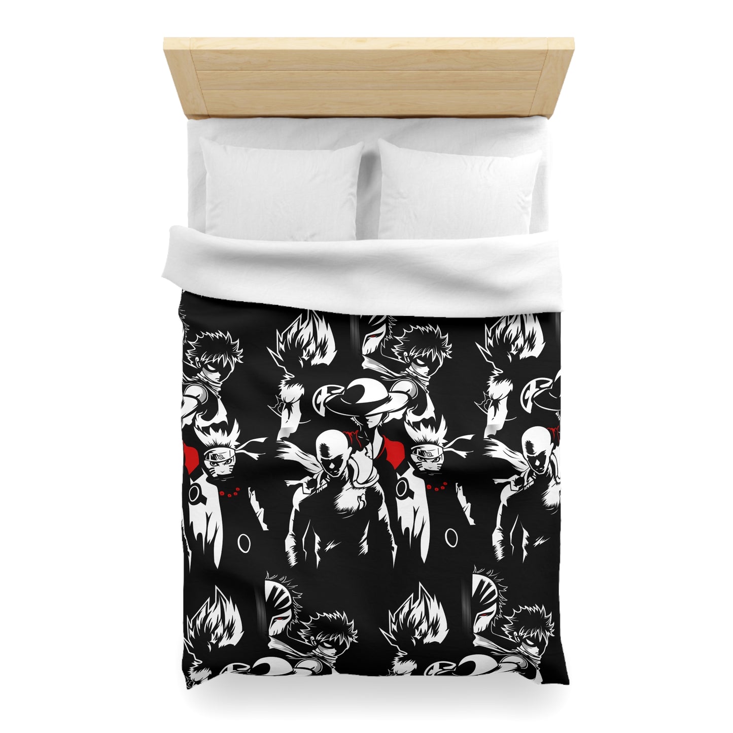 Anime-Inspired Microfiber Duvet Cover - Bold Design for Cozy Bedrooms