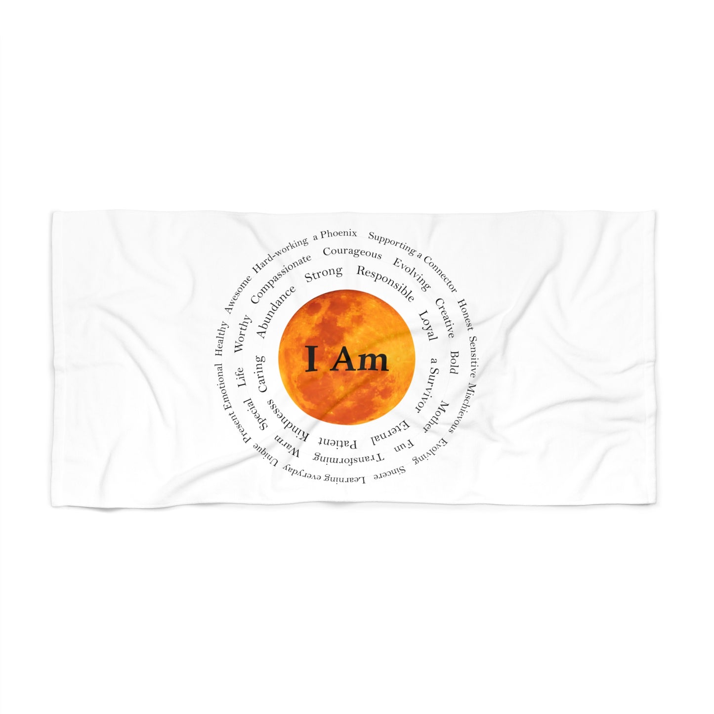 I'M AFFIRMATION-Vibrant Mandala Beach Towel - Perfect for Summer Relaxation