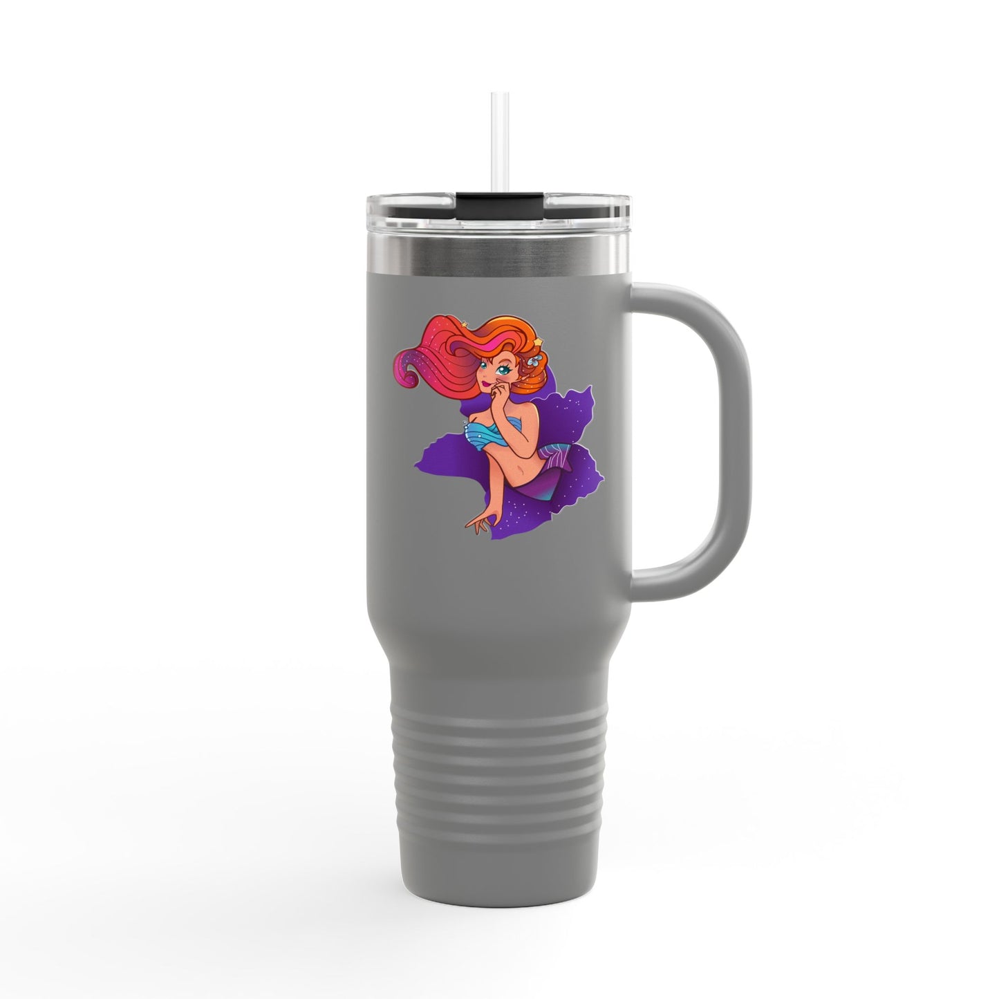 Colorful Insulated Travel Mug with Playful Design | 40oz