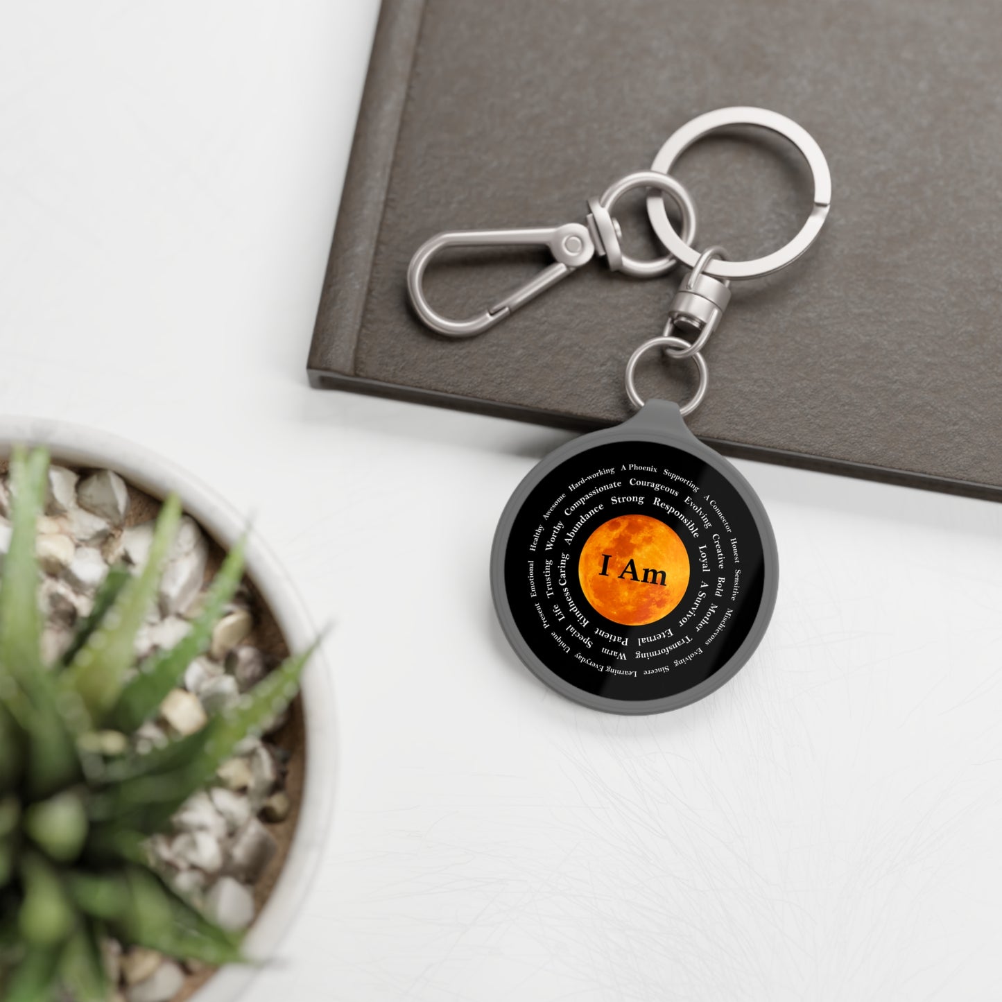 Inspirational Keyring Tag - 'I Am' Affirmation