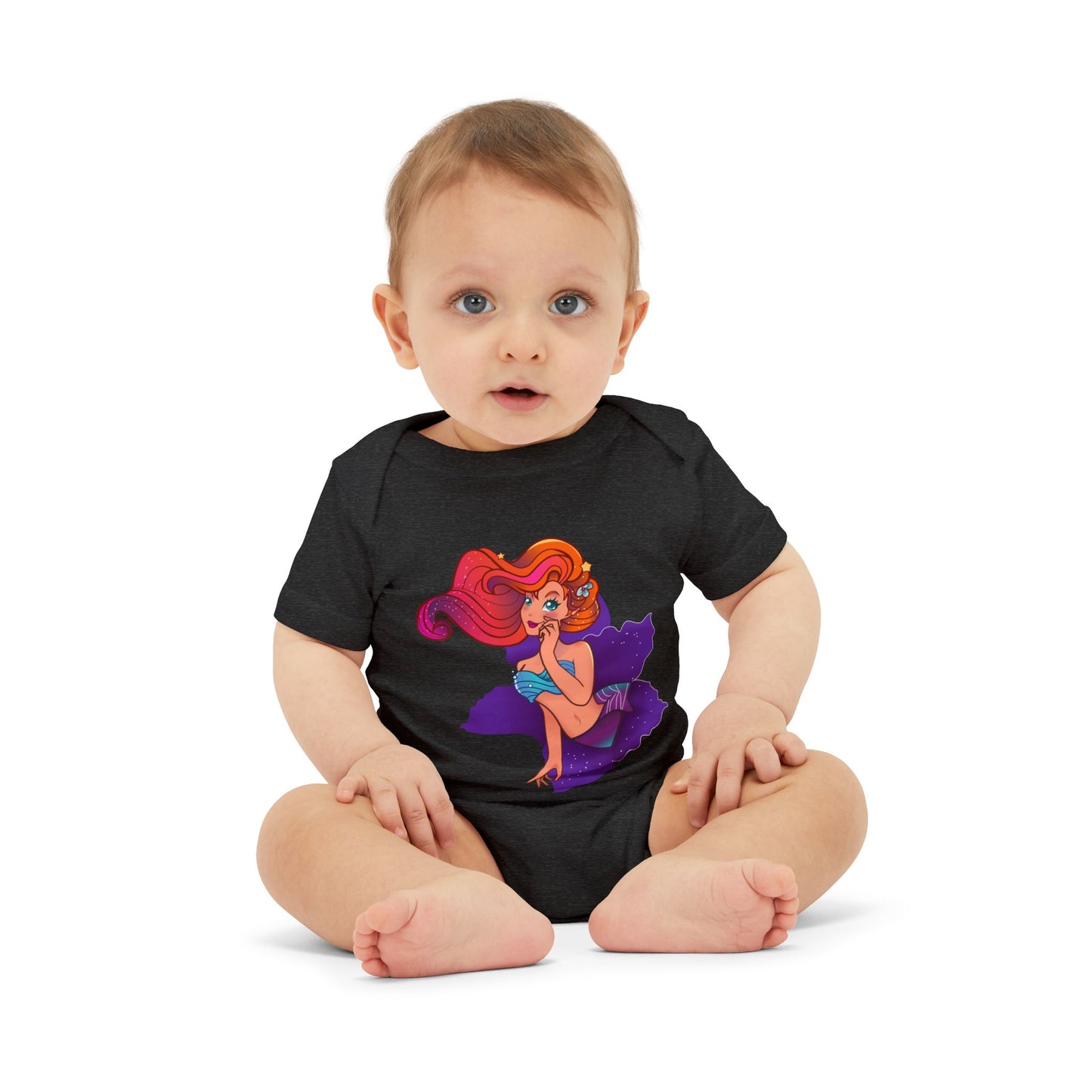 Cute Mermaid Infant Jersey One Piece - Adorable Baby Bodysuit for Little Ones