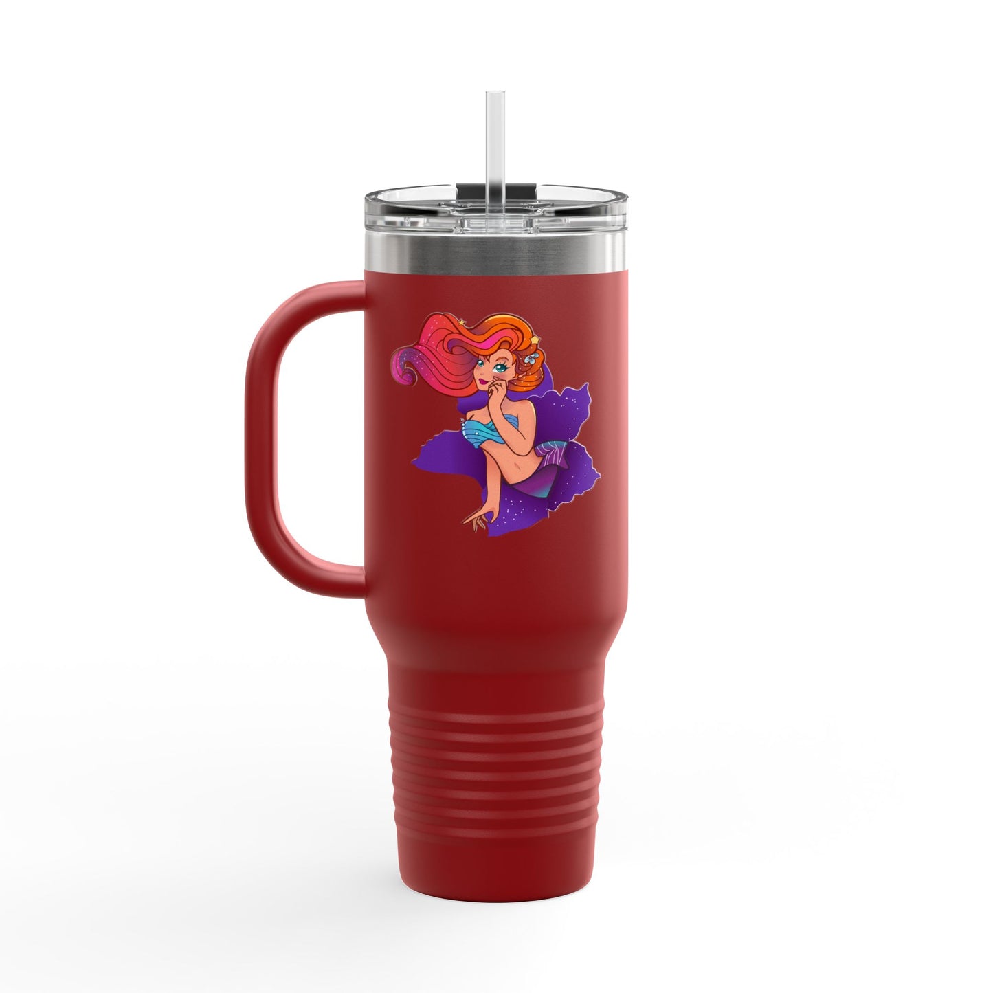 Colorful Insulated Travel Mug with Playful Design | 40oz