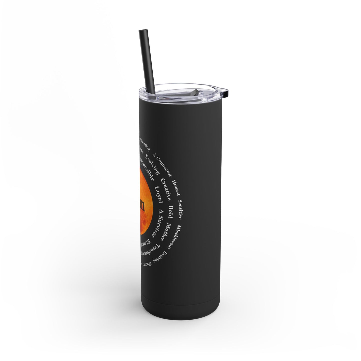 I Am Strong 20oz Skinny Matte Tumbler - Motivational Drinkware for Empowerment and Self-Care