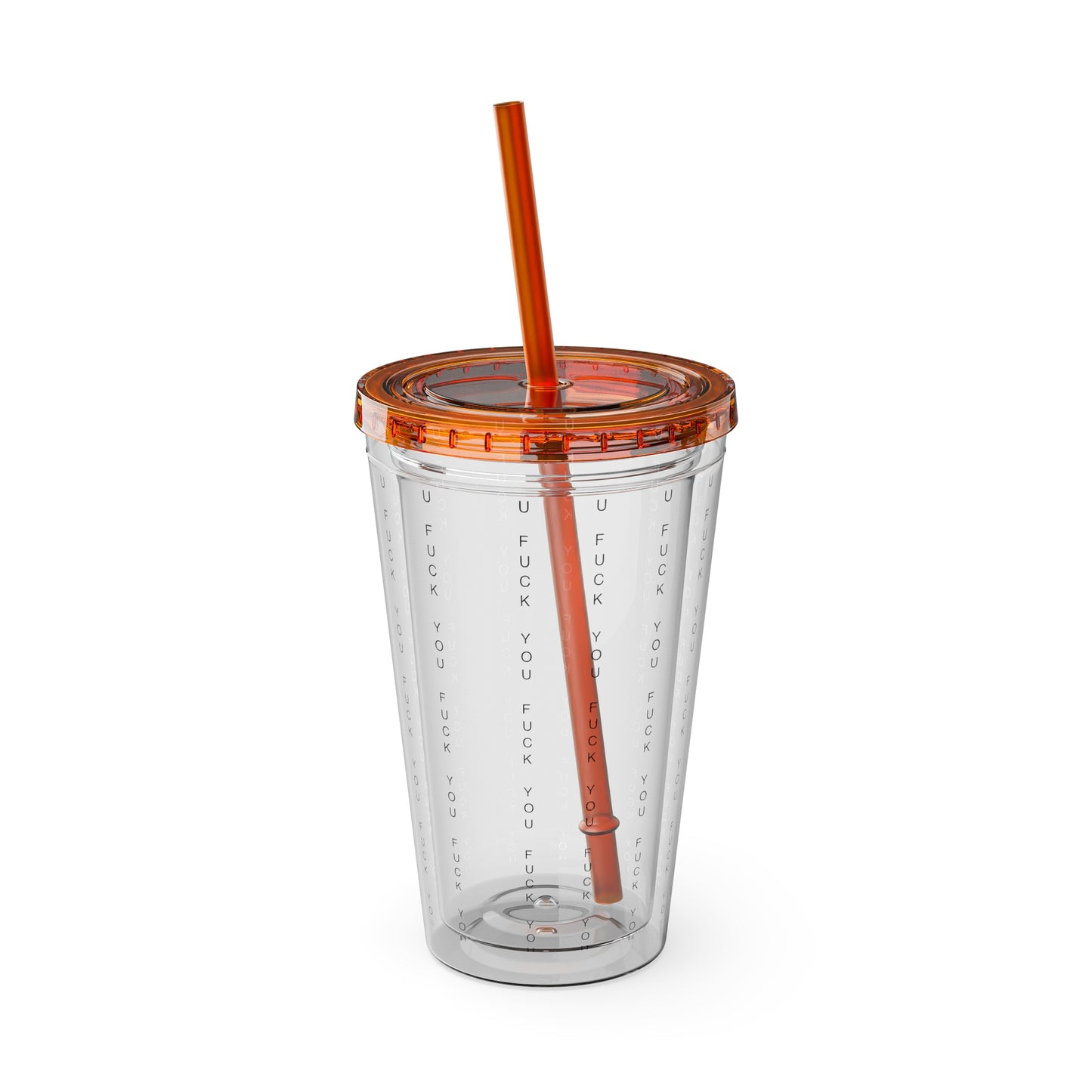 Funny Insult Tumbler with Straw - 16oz Reusable Travel Cup