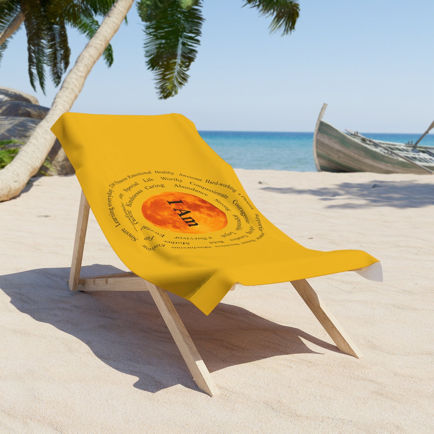 I'M AFFIRMATION-Vibrant Mandala Beach Towel - Perfect for Summer Relaxation