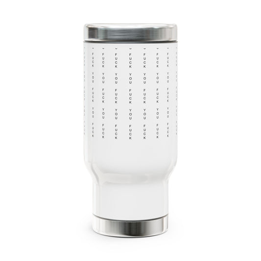 Sassy Stainless Steel Travel Mug - 14oz with Handle, Perfect for Coffee Lovers