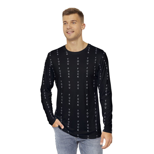 Men's Long Sleeve Graphic Shirt, Casual Humor Tee, Funny Gift for Him, Statement Fashion, Unique Birthday Present
