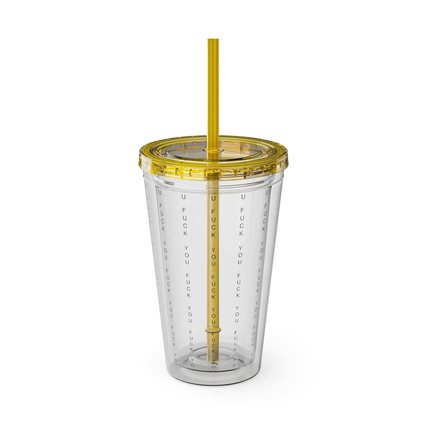 Funny Insult Tumbler with Straw - 16oz Reusable Travel Cup